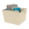 Simplify Storage Bin, Plastic, Ivory, 13 in H, 15 in W, 13 in L 25091-IVORY - alternate 2